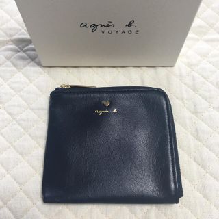 アニエスベー(agnes b.)の新品♡アニエスベー 小銭入れ ネイビー L字コインケース ミニカード財布 ケース(コインケース)