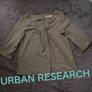 アーバンリサーチ(URBAN RESEARCH)の【URBAN RESEARCH】テロン素材の透け感がきれいな♪胸元タックブラウス(シャツ/ブラウス(長袖/七分))