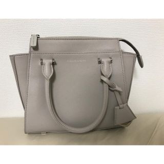 チャールズアンドキース(Charles and Keith)の【Charles&Keith】ショルダー付きバッグ(グレー)(ショルダーバッグ)