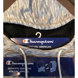 チャンピオン(Champion)の新品未使用☆Chanmpionメンズネックウォーマー＊フード付き♪(ネックウォーマー)