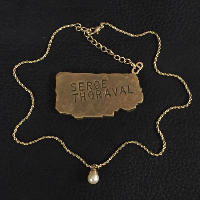 Christian Dior - 80's仏!オールドDior!一粒パールネックレス Christian Dior - 80's仏!オールドDior!一粒パールネックレス