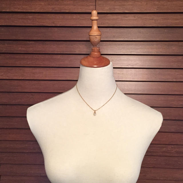 Christian Dior - 80's仏!オールドDior!一粒パールネックレス Christian Dior - 80's仏!オールドDior!一粒パールネックレス