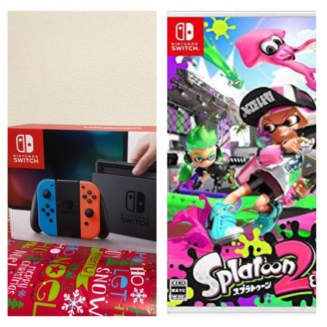 大特価定番 Nintendo 新品送込Nintendo Switch【ネオン】＋スプラトゥーン2 DL版の Switch - 安いHOT