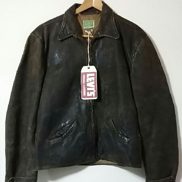 リーバイス　ジョニーデップ着用　 MENLO JACKET　レザージャケット | フリマアプリ ラクマ