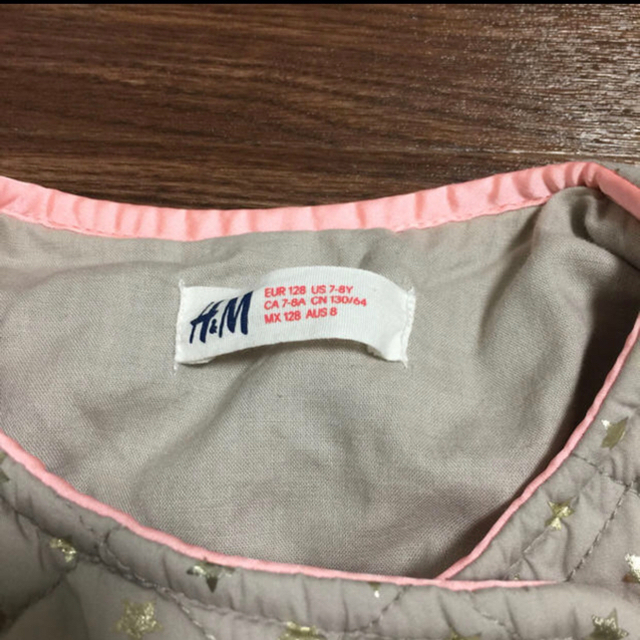 H&M(エイチアンドエム)の綿入りバイカージャケット キッズ/ベビー/マタニティのキッズ服女の子用(90cm~)(ジャケット/上着)の商品写真