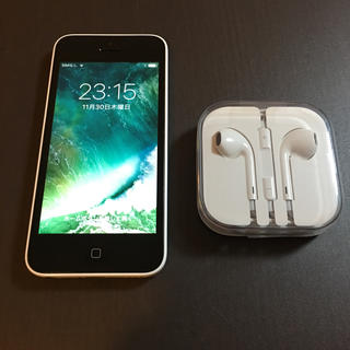 アップル(Apple)の美品 Apple iPhone 5C SIMフリー 16G(スマートフォン本体)