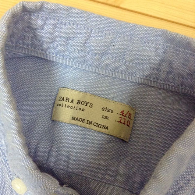 ZARA(ザラ)の☆送料込み ZARA BOYSのシャツ110 キッズ/ベビー/マタニティのキッズ服男の子用(90cm~)(その他)の商品写真