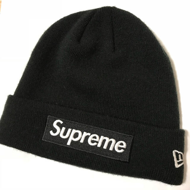 supreme シュプリーム ニット帽 黒