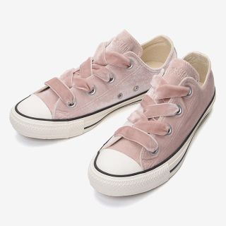 コンバース(CONVERSE)の♥コンバース ベロア ピンク スニーカー♥(スニーカー)