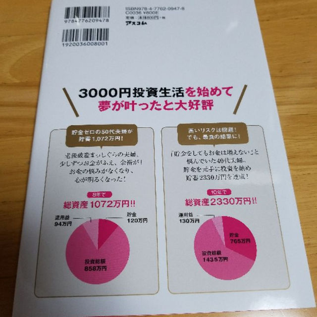 横山光昭　3000円投資生活で本当に人生を変える！ エンタメ/ホビーの本(住まい/暮らし/子育て)の商品写真