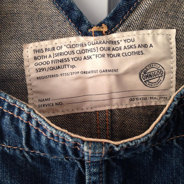 OMNIGOD(オムニゴッド)のデニムスカート オバーオール レディースのパンツ(サロペット/オーバーオール)の商品写真