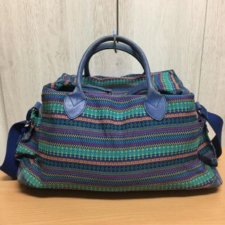 ケンゾー(KENZO)の【KENZO】定価10万程 ジャガード×本革 ボストン(ボストンバッグ)