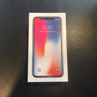 アップル(Apple)のiPhone X 256GB スペースグレー(スマートフォン本体)