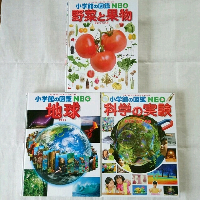 小学館(ショウガクカン)のneo 図鑑 小学館 地球 野菜と果物 科学の実験 エンタメ/ホビーの本(語学/参考書)の商品写真