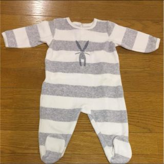 プチバトー(PETIT BATEAU)の美品 プチバトー カバーオール(カバーオール)