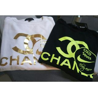 CHANEL - 新品未使用☆ロゴトレーナー(ホワイト) Lの通販 by ここあい