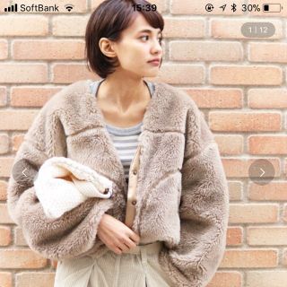 トゥデイフル(TODAYFUL)のred chop works ボアブルゾン 美品(ブルゾン)