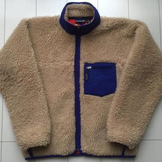 パタゴニア(patagonia)のpatagonia パタゴニア USA製 レトロ ボア フリース ナチュラル S(ブルゾン)