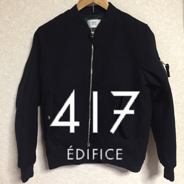 EDIFICE(エディフィス)の417 EDIFICE ＭＡ1ジャケット ネイビー S メンズのジャケット/アウター(ブルゾン)の商品写真