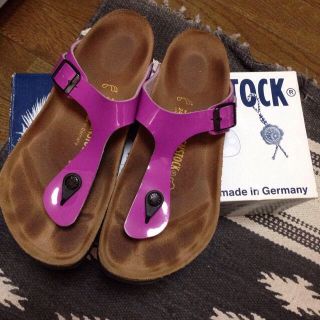 ビルケンシュトック(BIRKENSTOCK)のビルケンシュトック ギゼ 38⚫︎バッグ(サンダル)