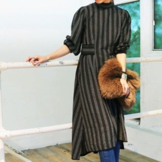 トゥデイフル(TODAYFUL)のTODAYFUL Stripe Jacquard Dress(ロングワンピース/マキシワンピース)