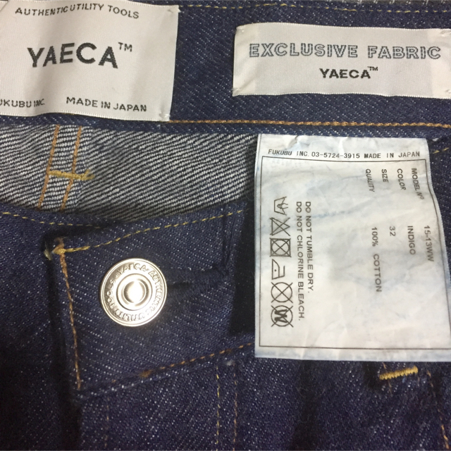 YAECA(ヤエカ)のyaeca テーパードデニムパンツ メンズのパンツ(デニム/ジーンズ)の商品写真