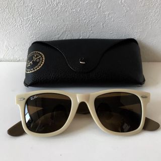 レイバン(Ray-Ban)の◆ Ray-Ban WAYFARER ベージュ×ブラウン ◆(サングラス/メガネ)