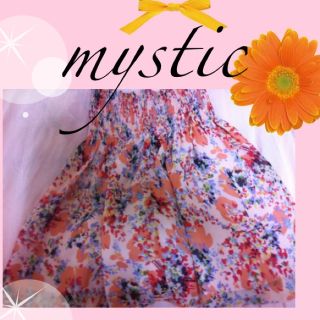 ミスティック(mystic)のmystic 花柄スカート♡値下げ☆*(ミニスカート)