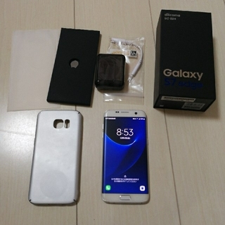 サムスン(SAMSUNG)の最終値下げ！ 美品 Galaxy s7 edge ホワイト docomo(スマートフォン本体)