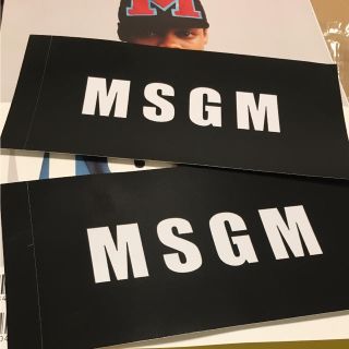 エムエスジイエム(MSGM)のMSGM ロゴステッカー(Tシャツ(半袖/袖なし))