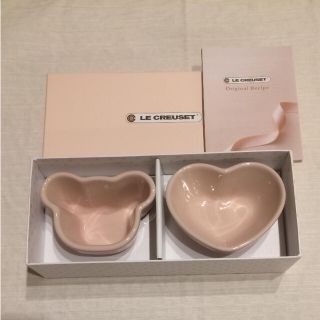 ルクルーゼ(LE CREUSET)の【新品】ル・クルーゼ ピンク 料理 離乳食 オシャレ 未使用(離乳食器セット)