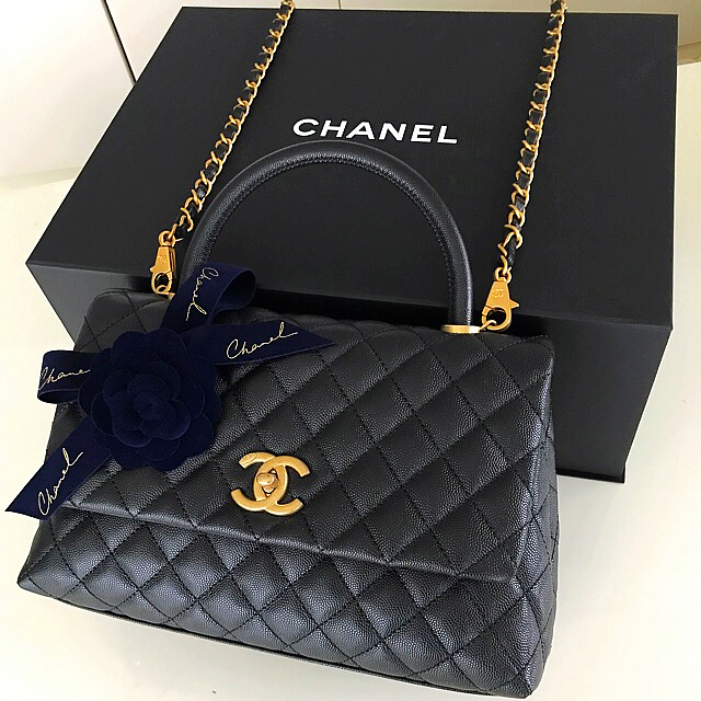 Chanel シャネル 新品未使用 完売 ココハンドル キャビアスキン 黒 Sサイズの通販 By Yuriri シャネルならラクマ