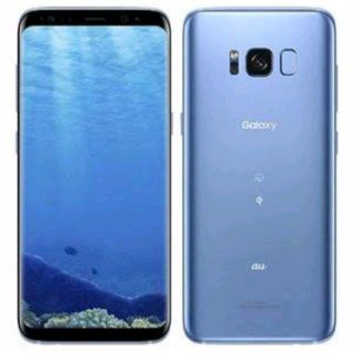 サムスン(SAMSUNG)の三つ星mama様専用 au Glaxy S8 SCV36 Coral Blue(スマートフォン本体)