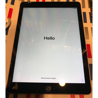 アップル(Apple)のiPad Air wifi−cellular 16GB スペースグレイ(タブレット)