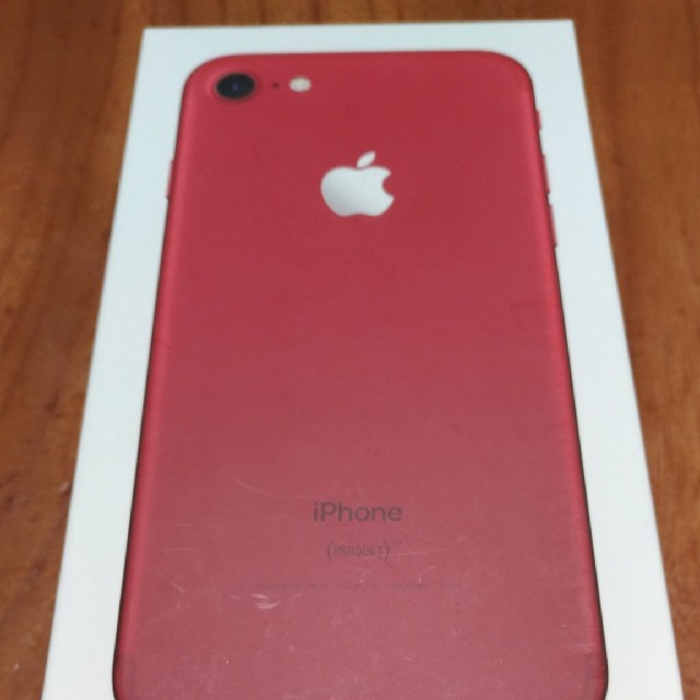 Apple - simロック解除済み　iphone7　128G　red