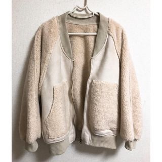 ダブルクローゼット(w closet)のw closet  フェイクムートンリバーシブルブルゾン(ブルゾン)