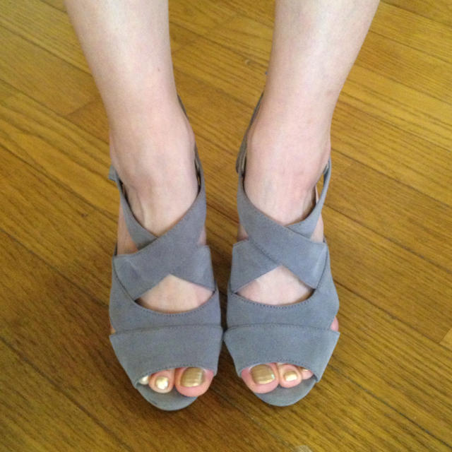 送料込み！グレーサンダル♡ レディースの靴/シューズ(サンダル)の商品写真