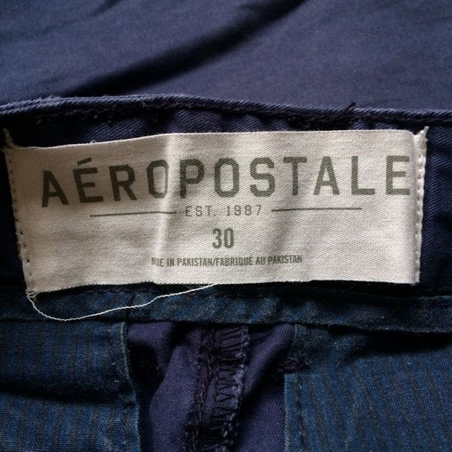 AEROPOSTALE(エアロポステール)のショートパンツ ベルト付き ネイビー サーフパンツ 夏コーデ メンズのパンツ(ショートパンツ)の商品写真