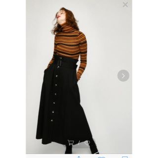 マウジー(moussy)のmoussy FRONT BUTTON LONG スカート(ロングスカート)