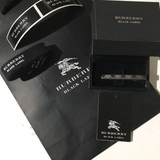 バーバリーブラックレーベル(BURBERRY BLACK LABEL)の新品 タグ付 バーバリー ブラックレーベル タイピン ガンメタリックカラー(その他)