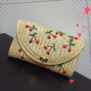 新品♡さくらんぼバッグ(クラッチバッグ)