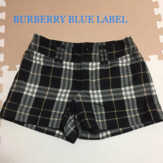 バーバリーブルーレーベル(BURBERRY BLUE LABEL)のBURBERRY チェックショートパンツ 36(ショートパンツ)