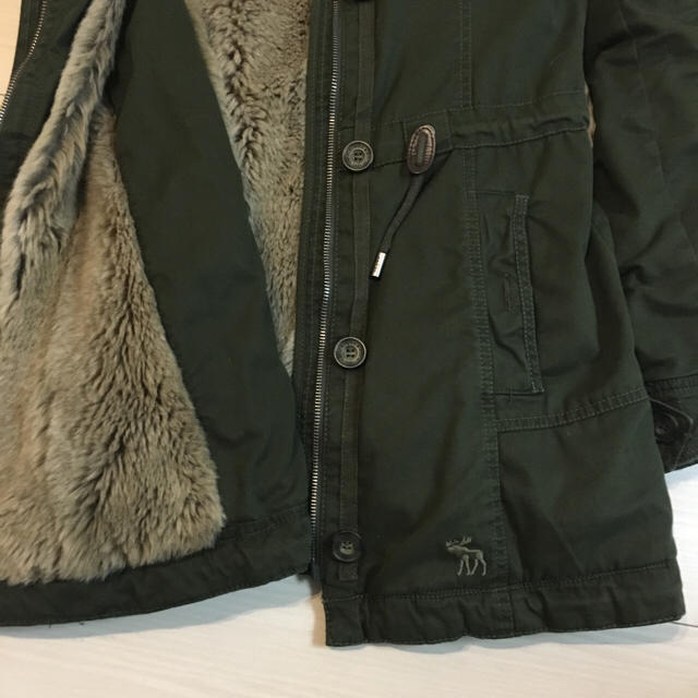 Abercrombie&Fitch(アバクロンビーアンドフィッチ)のN様専用 正規 アバクロ Abercrombie＆Fitch ファー コート レディースのジャケット/アウター(モッズコート)の商品写真