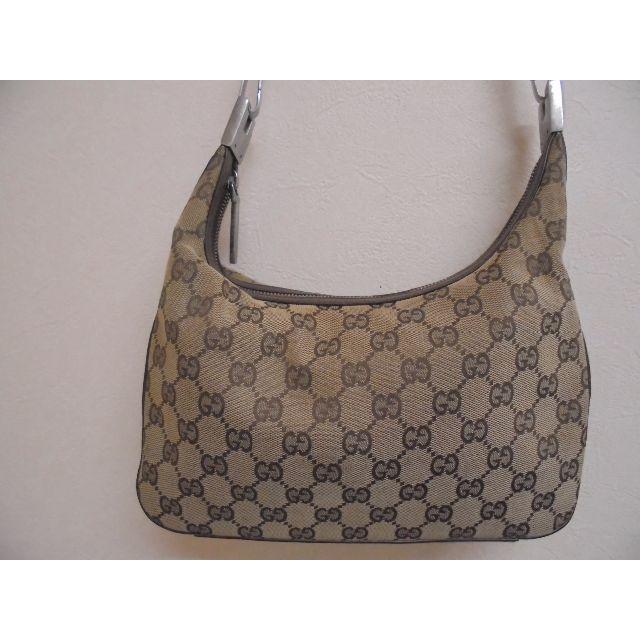 GUCCI - 値下げ★GUCCI　グッチ　ショルダーバック　GG柄　ブラウン　JA4068