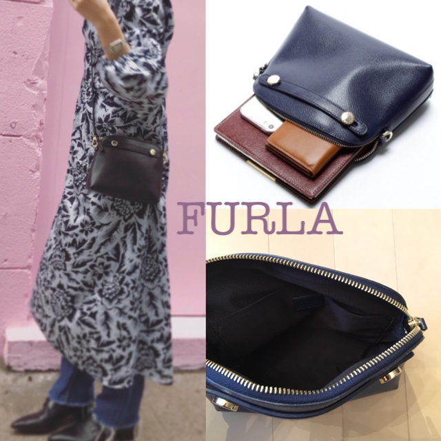 Furla(フルラ)の新品同様、定価30240円、FURLA フルラパイパー ミニショルダーバッグ  レディースのバッグ(ショルダーバッグ)の商品写真