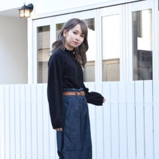 ダブルクローゼット(w closet)の今季✨完売商品！新品 ハイネックパフスリーブニット(ニット/セーター)