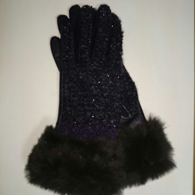 ANNA SUI(アナスイ)のANNA SUI 手袋 なす紺 レディースのファッション小物(手袋)の商品写真