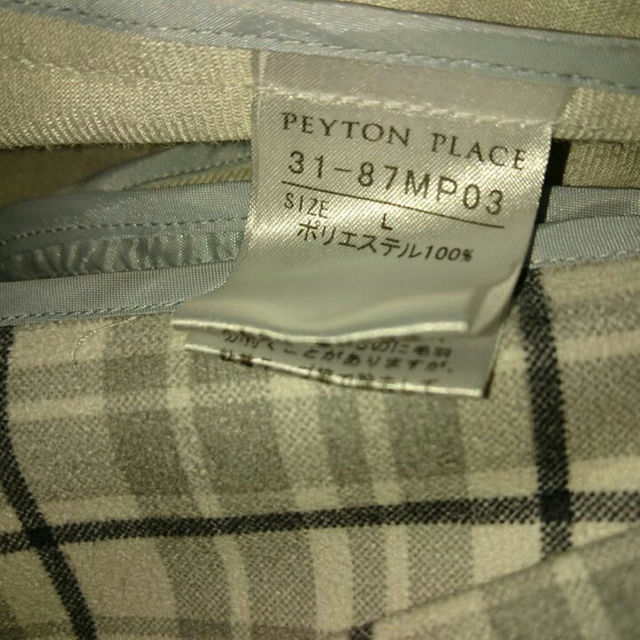 Peyton Place(ペイトンプレイス)のペイトンプレイス チェック柄トレンチコート レディースのジャケット/アウター(トレンチコート)の商品写真