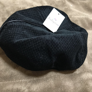 黒のベレー帽(ハンチング/ベレー帽)