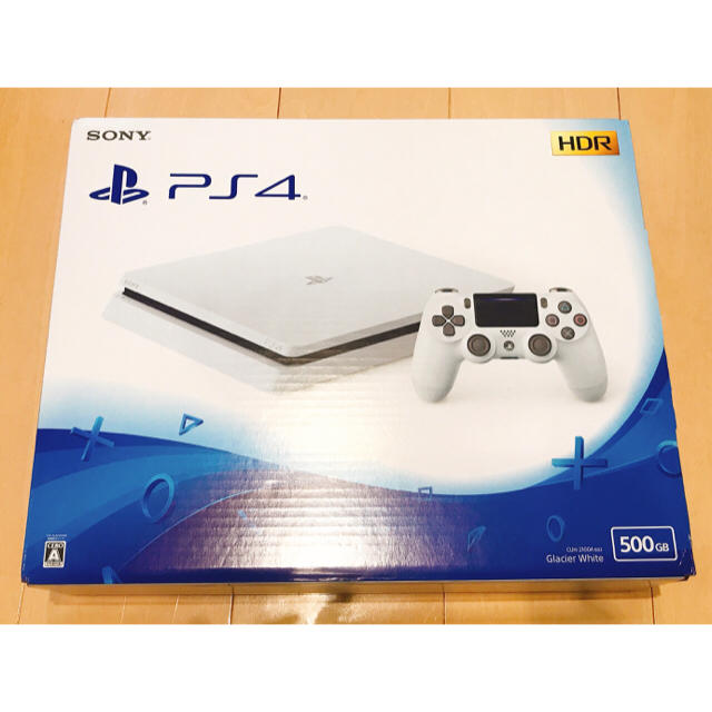 ari♡様専用 新品未開封 PS4 グレイシャーホワイト 500GB エンタメ/ホビーのゲームソフト/ゲーム機本体(家庭用ゲーム機本体)の商品写真